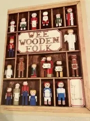 WEE WOODEN FOLK by June Mayer Janet Burnett Jan's Tole Shop Village Crafts 1978