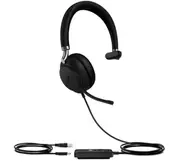 Yealink UH38 Mono Mode USB and Bluetooth Headset, USB-A,Teams Call Controller with Built-In Battery Dual Noise-Canceling Mics, Busy Light, Teams EOL TEAMS-UH38-M