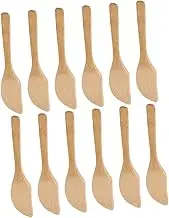 OKUMEYR 12pc Bamboo Dumpling Knife Set Kitchen Spoons for Making Stuffed Cooking Dumplings Smooth Edges Non-Toxic Comfortable to Hold Handle