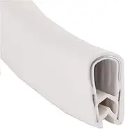 Draught excluder Tape U Channel Rubber Trim Length 2M Fit Gap Car Door Sealing Strip, Rubber Weather Stripping with Steel, Cars Door Edge Guards/Red/13.0Mm * 8Mm(White,17Mm*10Mm)