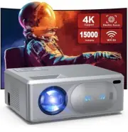 JOWLURK Mini Movie Projector with 5G WiFi and Bluetooth, 15000L
