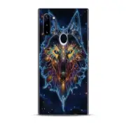 Skins Decal Wrap for Samsung Galaxy Note 10 Wolf Dreamcatcher Color