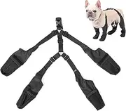 Waterproof Dog Boots - Adjustable Dog Shoes, Dog Suspender Boots with Auxiliary Strap, Anti-Slip Dog Boots Leggings, Dirtyproof Pet P-aw Protector, Winter Dog Rain Booties Outdoor Dog Pants