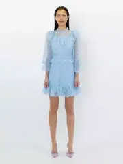 BNWT ALICE MCCALL POWDER BLUE LOVE MY WAY MINI DRESS - SIZE 6 AU/2 US (RRP $360)