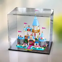 在飛比找Yahoo!奇摩拍賣優惠-亞克力展示盒適用樂高41055 灰姑娘的浪漫城堡積木模型防塵