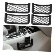 4 PCS Car Pocket Phone Net, Universal Seat Side Storage Net Bag with 4PCS