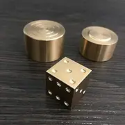 SUMAG Super Mental Die (Brass) Magic Trick Magic Die Magic Tricks Classic Toys Dice Number Prediction Magic - Goldish-brown Or Bronze - All Ages - Brass Canister, Lid, Die