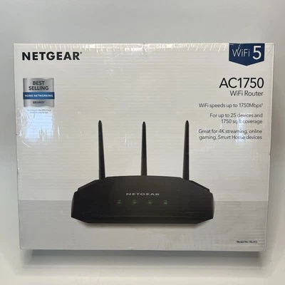 Netgear AC1750 Smart WiFi Router - 802.11 AC Dual Band Gigabit - Black (R6350-10