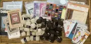 Quilting Needle Work Crafts Sewing Patterns Poppleton Yarn Lot 176 Pieces