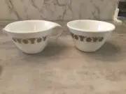 Vintage Corelle Corningware Butterfly Gold Cream and Sugar Set