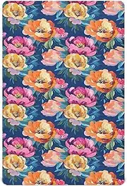Unisex Fitted Baby Crib Sheets for Toddler and Infant Baby Soft Breathable Mattress Sheet Fits Standard Crib and Toddler Mattresses 39x27in Florals Peonies Pansy Amaryllis