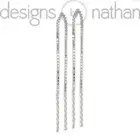 Designs by Nathan | 925 Sterling Silver Spiral Bar Threader Earrings