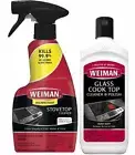 Weiman Glass Cook Top Cleaner Polish 10 oz & Cook Top Daily Cleaner 12 floz pack