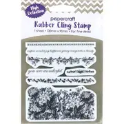 Papercraft Rubber Cling Stamps Floral