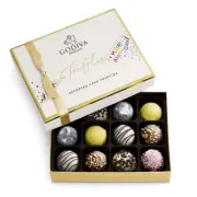 Assorted Chocolate Birthday Truffles Gift Box, 12 Pieces