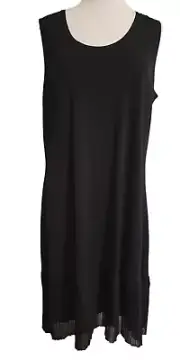 NWT Women's size S (16) black stretchy plisse dress by TS - Taking Shape