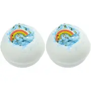 2PK Bomb Cosmetics Over the Rainbow Bath Bomb Blaster Body Fragrance Tub Fizzies