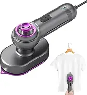 Electric Iron with Steam, Clothing Iron Steamer Iron Portable 90° Rotatable Handle, Non-Stick Garment Steamer with Non-Stick Soleplate Buniq