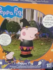 Gemmy 3.5ft Peppa Pig w/ Witch Outfit Halloween Inflatable