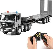 KidsFaves Remote Control Semi Truck Toy for Kids-1:24 Scale RC Construction Vehicles Toy with Sound and Lights,RC Truck for Boys & Girls 6+ Years Old