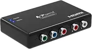 Component to HDMI Converter, PORTTA RGB/YPbPr/5 RCA to HDMI Adapter Video Converter, Support 1080p 60Hz Compatible with PS2, PS3, Xbox 360, DVD, Wii, HDTV, Monitor, Projector