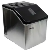 39 Lbs/Day Portable Table Top Ice Maker Making Machine Stainless Steel 24pc Cube