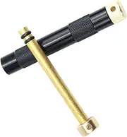 Metal Fire Piston Fire Starter, Foldable MiniSurvival Gear, Portable Compression Hose, Wood Stove and Pit Ignitor, Metal Rod for Survival, Hiking, Hunting