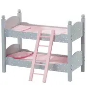 Olivia's Little World - Polka DotsPrincess 18" Doll Double Bunk Bed - Grey