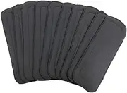 Abaodam Nappy Liners 10 Pack Grey Bamboo Fiber Washable Reusable Comfortable for Newborns