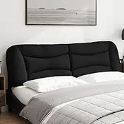 Headboard Cushion, Bed Headboard Pillow Black 180 cm Fabric
