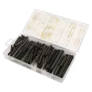 450pcs Steel Split Spring Dowel Tension Roll Hollow Pin Assortment Fastener