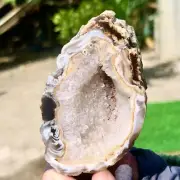 99G Restoration of Natural Agate Crystal Cave Quartz Cluster Specimens