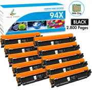 10PK CF294X Toner Compatible For HP 94X LaserJet Pro M118dw MFP M148dw M148fdw