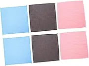 ABOOFAN 6Pcs Kitchen Cleaning Cloth Checked Dish Washing Towels Super Absorbent Microfiber Dish Rags for Hands Glassware and Table Cleaning Grey