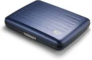 [ÖGON -DESIGNS-] Aluminium Wallet, Large Capacity with Metal Lock, RFID Protection Against Fraud and demagnetization, Smart Case Oslo Large Model