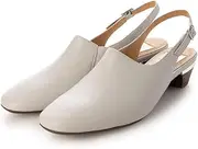enchanted(エンチャンテッド) Women's Genuine Leather Square Toe Slingback Mule Shoes, IV, 24.0 cm
