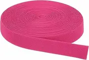 uxcell Elastic Bands for Sewing 2.5cm x 9m Rose Red Knit Elastic Spool High Elasticity for Wigs, Waistband, Pants, Craft DIY Projects