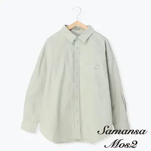 Samansa Mos2 胸前口袋鈕釦造型襯衫/上衣