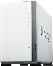 Synology DiskStation 2 Bay SATA HDD SATA SSD 4 Core 1 GB DDR4 Non ECC White
