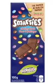 NESTLÉ SMARTIES 100g Milk Chocolate Tablet Bar FRESH CANADIAN Munchies FOOD