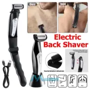 Rechargeable Men Back Razor Shaver- Detachable Long Handle Painless Body Groomer
