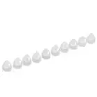 10pcs 6mm High Transparency Domes Earplug Single Layer Washable Silicone Ant GEV