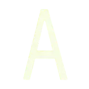 Sandleford 90mm Glow in Dark Acrylic Letter A