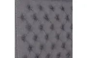 Bed Head Queen Size French Provincial Headboard Upholsterd Fabric Charcoal