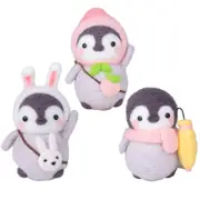 Catzon Penguin Doll Needle Felting Hand Spinning DIY Craft Materials Pack of 3-D