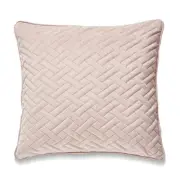 Pink Laser Embossed Chevron Pattern With Microgel Feather-Like Insert Pillow