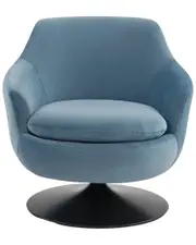 Safavieh Couture Citrine Velvet Swivel Accent Chair