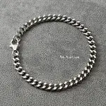 CURVE CHAIN BRACELET 5MM 喜平鏈手鏈｜SILVER925銀製｜96.5