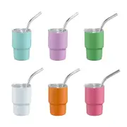 Drinking Cups Stainless Steel Tumbler Car Cup with Straw&Lid Portable Coffee Cup