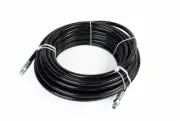 Schieffer 4400 PSI 1/4" x 100' Thermoplastic Sewer Jetter Hose MPT Solid Swivel